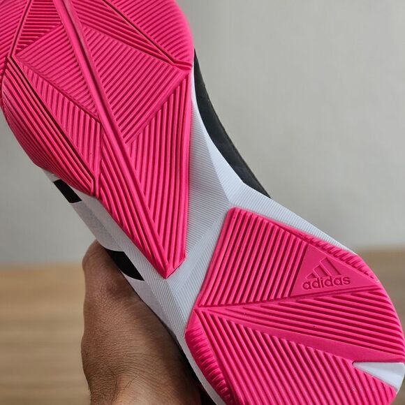 Adidas Predator Accuracy .3 Indoor Soccer Sala Shoes 10 Black Pink White GW7069 - Picture 11 of 12